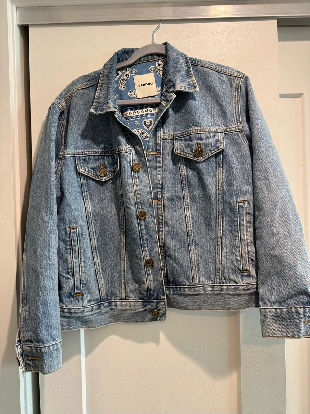Sandro Light Blue Denim Jacket